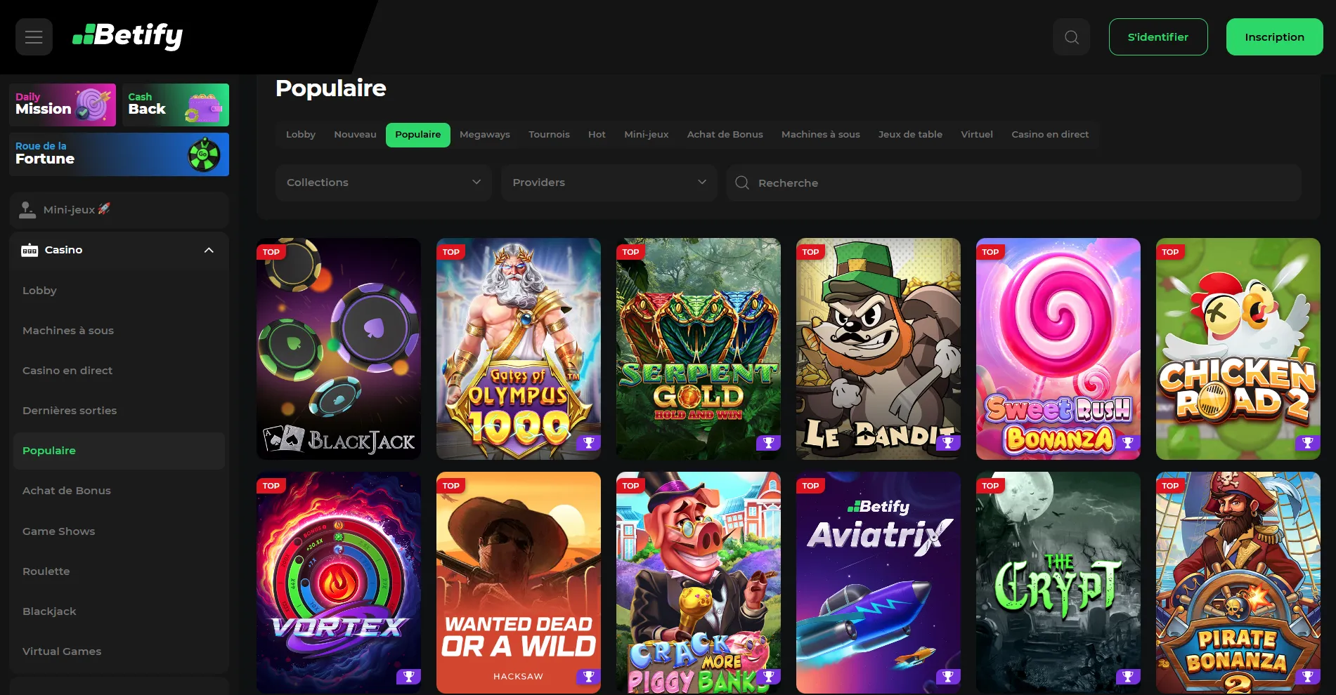 Les meilleures machines à sous pour jouer avec Betify bonus Top 5 avec PwC licence