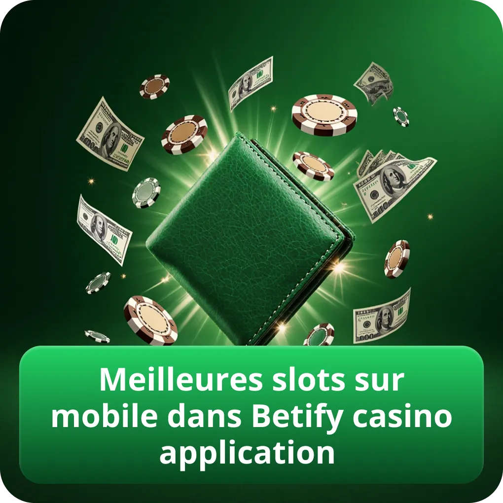 Meilleures slots sur mobile dans Betify casino application